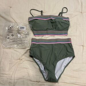 NWT Green Bikini / Two Piece Swimsuit